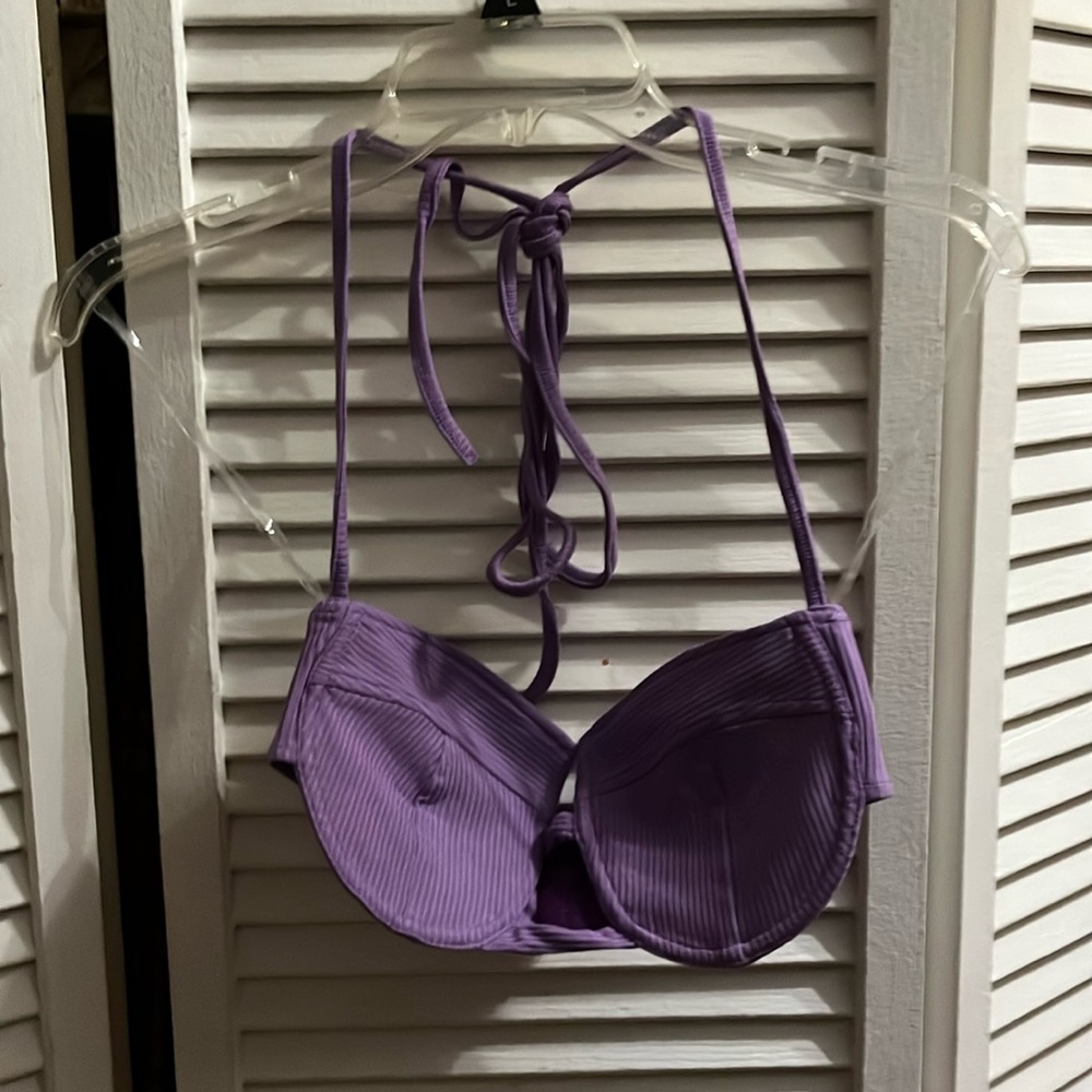 NWT Purple Bra Top And Cover Up Size L and Size S